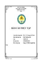 Báo cáo thực tập tốt nghiệp lần 1 tại công ty tnhh kỹ nghệ kim long