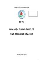 Sáng kiến kinh nghiệm đưa hiện tượng thực tế vào bài giảng