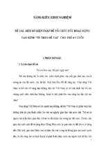 Một số biện pháp để tổ chức tốt hoạt động tạo hình “vẽ theo đề tài” cho trẻ 4 5 tuổi