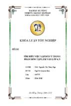 Tìm hiểu việc lập dàn ý trong phân môn tập làm văn lớp 4, 5