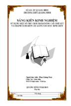 Skkn sử dụng một số trò chơi nhằm nâng cao thể lực và thành tích môn cầu lông cho học sinh thpt