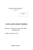Phương pháp giải phương trình nghiệm nguyên