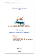 Skkn rèn kỹ năng giải toán có lời văn cho học sinh lớp 1