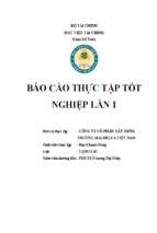 Báo cáo thực tập tốt nghiệp lần 1 tại công ty cổ phần xây dựng thương mại delta việt nam