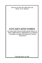 Skkn lựa chọn một số bài tập bổ trợ kỷ thuật và phát triển thể lực nhằm nâng cao thành tích nhảy xa kiểu ưỡn thân đối với học sinh lớp 11
