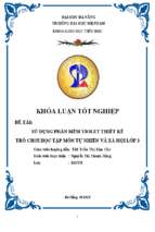 Sử dụng phần mềm violet thiết kế trò chơi học tập môn tự nhiên và xã hội lớp 3 ở tiểu học