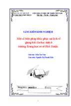 Một số biện pháp khắc phục sai lệch về giọng hát của học sinh ở trường thcs phổ thuận