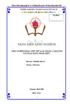 Skkn mầm non một số biện pháp cho trẻ 24 36 tháng làm quen với hoạt động nhận biết