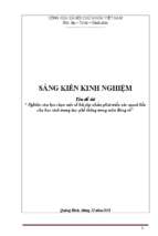 Skkn nghiên cứu lựa chọn một số bài tập nhằm phát triển sức mạnh bền cho học sinh thpt trong môn bóng rổ