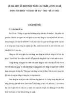Một số biện pháp nâng cao chất lượng hoạt động tạo hình “vẽ theo đề tài” cho trẻ 4 5 tuổi