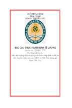 Bài thực hành kinh tế lượng mức ảnh hưởng của hoạt động xuất khẩu, nhập khẩu và đầu tư đến tổng thu nhập quốc nội (gdp) tại việt nam trong giai đoạn 1996 2016