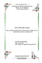 Skkn phân loại bài tập bảo toàn và biến thiên cơ năng vật lí lớp 10 theo các mức độ nhận thức