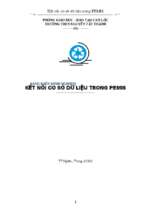 Skkn kết nối cơ sở dữ liệu trong pemis