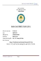 Báo cáo thực tập tốt nghiệp lần 1 tại công ty cổ phần bánh kẹo liên doanh maiays@ việt nam