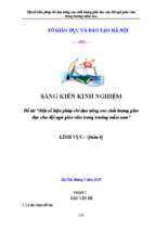 Skkn mầm non một số biện pháp chỉ đạo nâng cao chất lượng giáo dục cho đội ngũ giáo viên trong trường mầm non