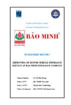 Improving of motor vehicle insurance service at bao minh insurance company