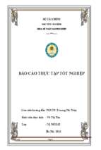Báo cáo thực tập tốt nghiệp lần 1 tại công ty tnhh sản xuất và thương mại q&g việt nam