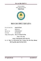 Báo cáo thực tập tốt nghiệp lần 1 tại công ty tnhh mỹ phẩm thiên nhiên việt