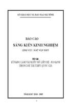 Skkn kĩ năng làm văn kiểu đề liên hệ   so sánh trong đề thi thpt quốc gia