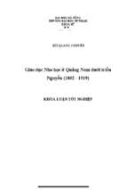 Giáo dục nho học ở quảng nam dưới triều nguyễn (1802   1919)