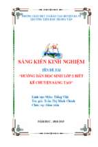 Skkn hướng dẫn học sinh lớp 2 biết kể chuyện sáng tạo