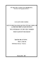 Một số phương pháp hướng dẫn học sinh lớp 12 trường thpt quảng xương i trả lời nhanh câu hỏi trắc nghiệm nhận dạng đồ thị hàm số