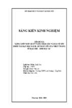 Skkn lồng ghép một số kỹ năng chăm sóc và bảo vệ sức khỏe vào dạy học bài 30 sự nhân lên của virut trong tế bào chủ   sinh học 10.