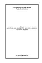Skkn một số biện pháp giáo dục thói quen trong sinh hoạt cho trẻ 24   36 tháng