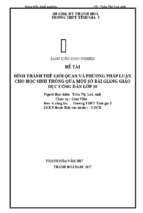 Skkn hình thành thế giới quan và phương pháp luận cho học sinh thông qua một số bài giáo dục công dân lớp 10