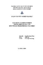 Xây dựng và kiểm nghiệm thông điệp quảng cáo đối với sản phẩm nệm đá toả nhiệt