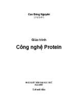 Giáo trình công nghệ protein