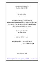 Nghiên cứu một số đặc điểm lâm sàng, cận lâm sàng và nồng độ một số cytokines huyết tương trên bệnh nhân mắc bệnh gan mạn do rượu