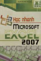 Học nhanh microsoft excel 2007