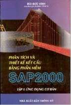 Phân tích và thiết kế kết cấu bằng phần mềm sap2000.