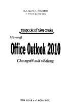 Tự học các kỹ năng cơ bản microsoft office outlook 2010
