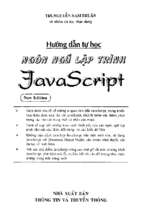Hướng dẫn tự học ngôn ngữ lập trình javascrip