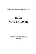 Giáo trình nucleic acid