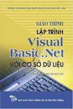 Giáo trình lập trình visual basic.net với cơ sở dữ liệu