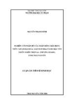 Nghiên cứu phân bố của thân mềm chân bụng trên cạn (mullusca gastropoda) ở khu bảo tồn thiên nhiên thần sa   phượng hoàng, tỉnh thái nguyên