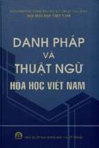 Danh pháp và thuật ngữ hóa học việt nam