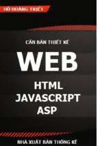 Căn bản thiết kế web html javascript asp