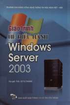 Giáo trình hệ điều hành windows server 2003