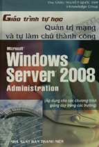Giáo trình tự học quản trị mạng và tự làm chủ thành công microsoft windows sever 2008