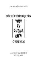 Tổ chức chính quyền thời kỳ phong kiến ở việt nam