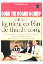 Quản trị doanh nghiệp những kỹ năng cơ bản để thành công