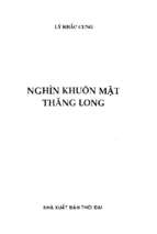 Nghìn khuôn mặt thăng long