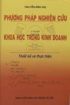 Phương pháp nghiên cứu khoa học trong kinh doanh