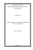 Vai trò của đạo đức phật giáo đối với giáo dục đạo đức thanh niên hà nội hiện nay