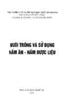 Nuôi trồng và sử dụng nấm ăn   nấm dược liệu