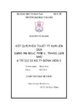 Kết quả phẫu thuật ít xâm lấn qua đường mở ngực phải vá thông liên nhĩ ở trẻ dưới 10 kg tại bệnh viện e